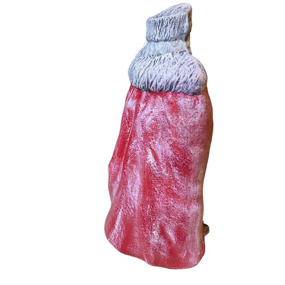 Ceramic Santa with Animals Figurine Homemade Christmas Decor - Picture 7 of 14